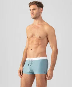 Discount Boxer de bain à ceinture contrastée Boxers De Bain | Boxers De Bain
