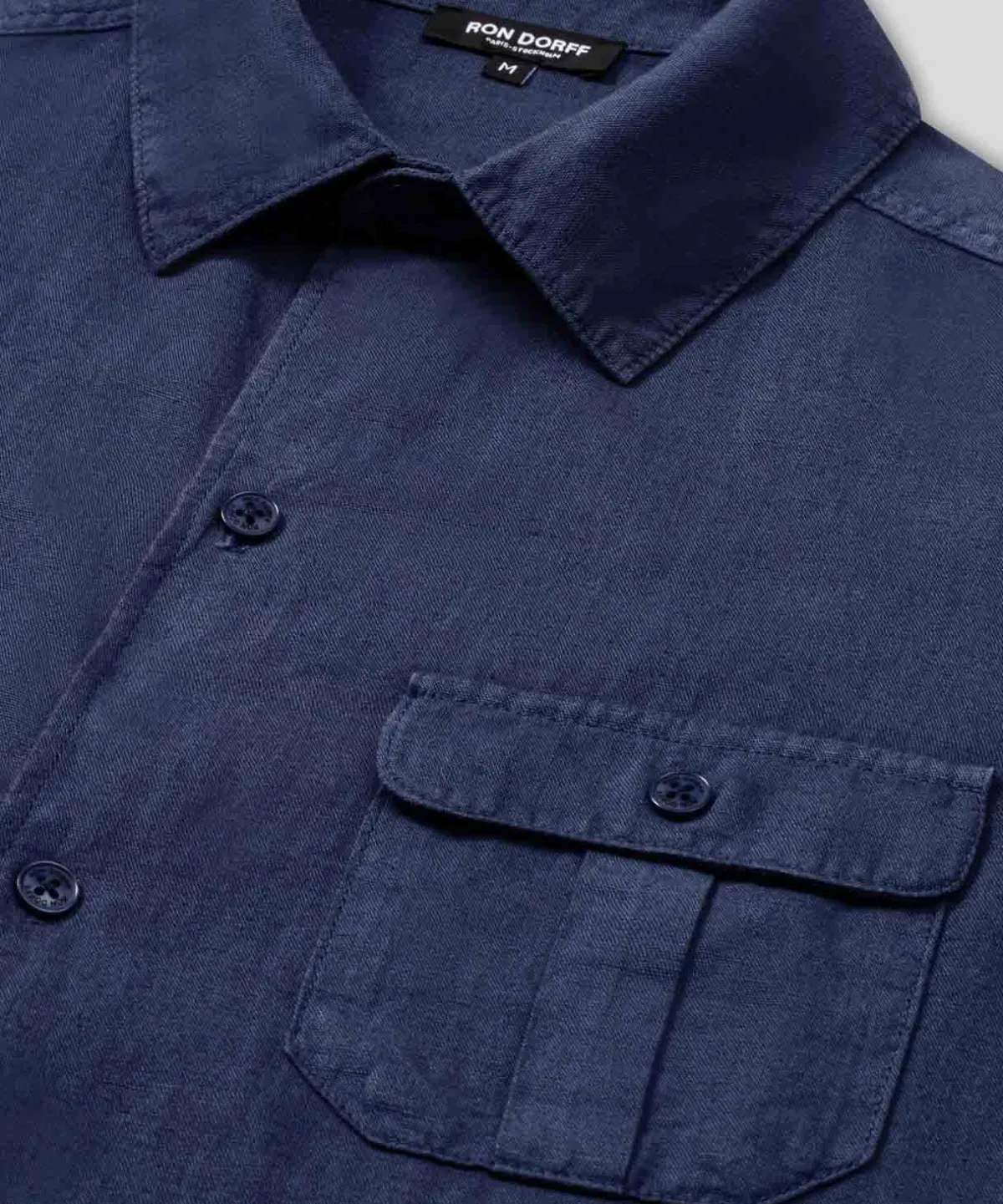 Outlet Chemise en coton et lin à poches Chemises