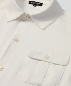 Sale Chemise en coton et lin à poches Chemises
