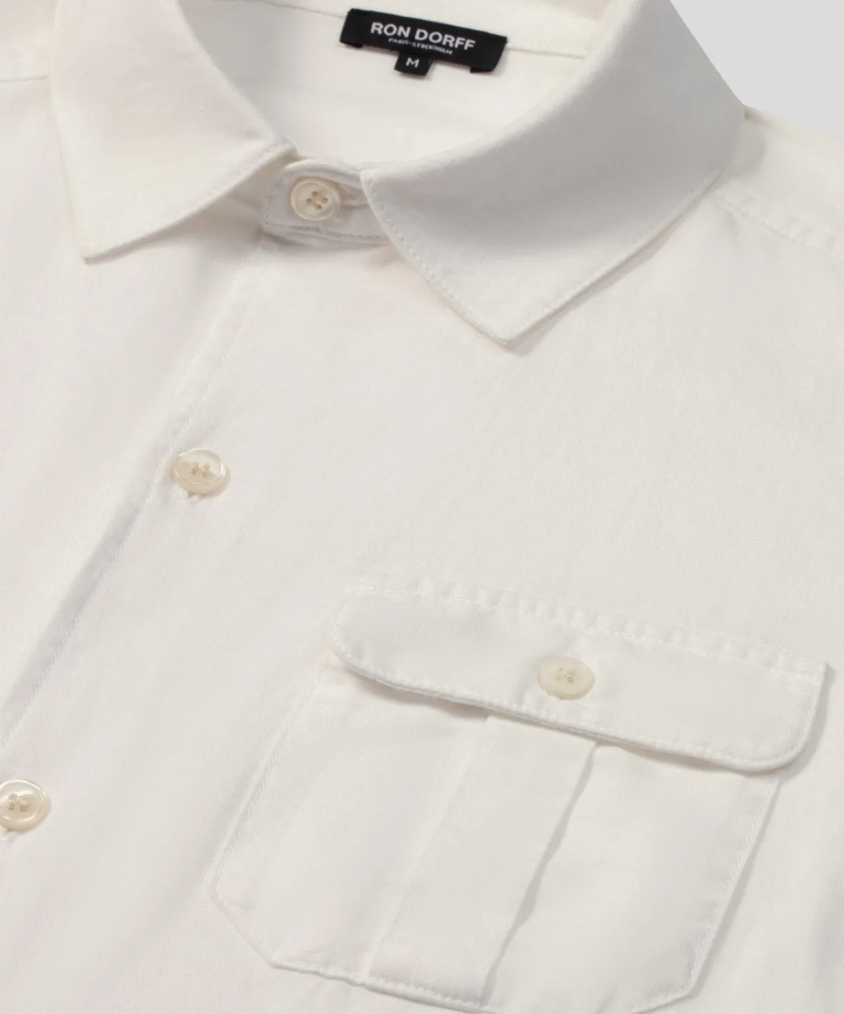Sale Chemise en coton et lin à poches Chemises