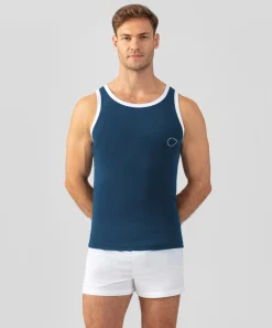Clearance Débardeur côtelé à bandes T-Shirts D'Intérieur | Pyjamas