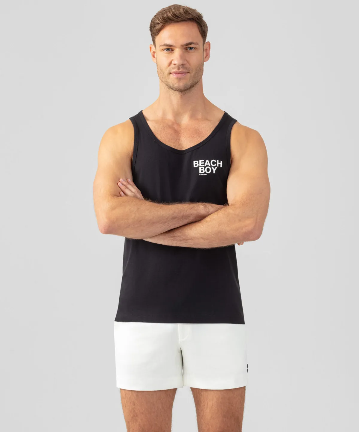 Hot Débardeur en coton organique "BEACH BOY" Pyjamas | T-Shirts D'Intérieur