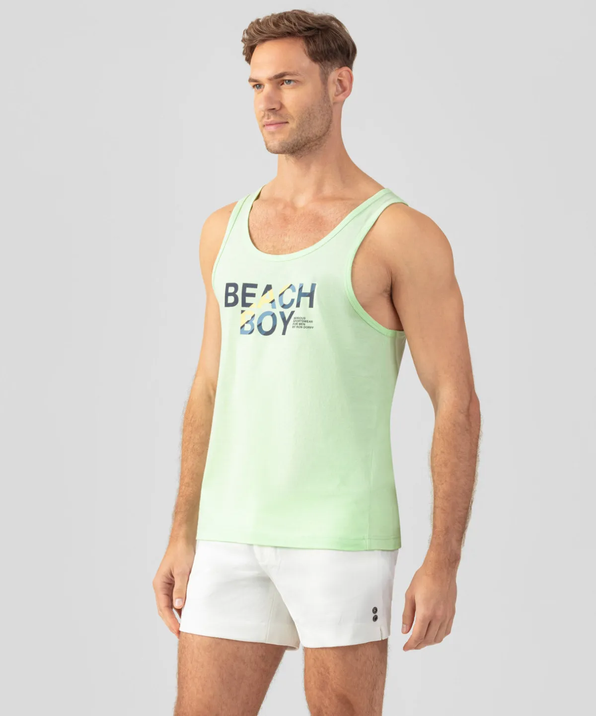Sale Débardeur en coton organique "BEACH BOY" Pyjamas | T-Shirts D'Intérieur