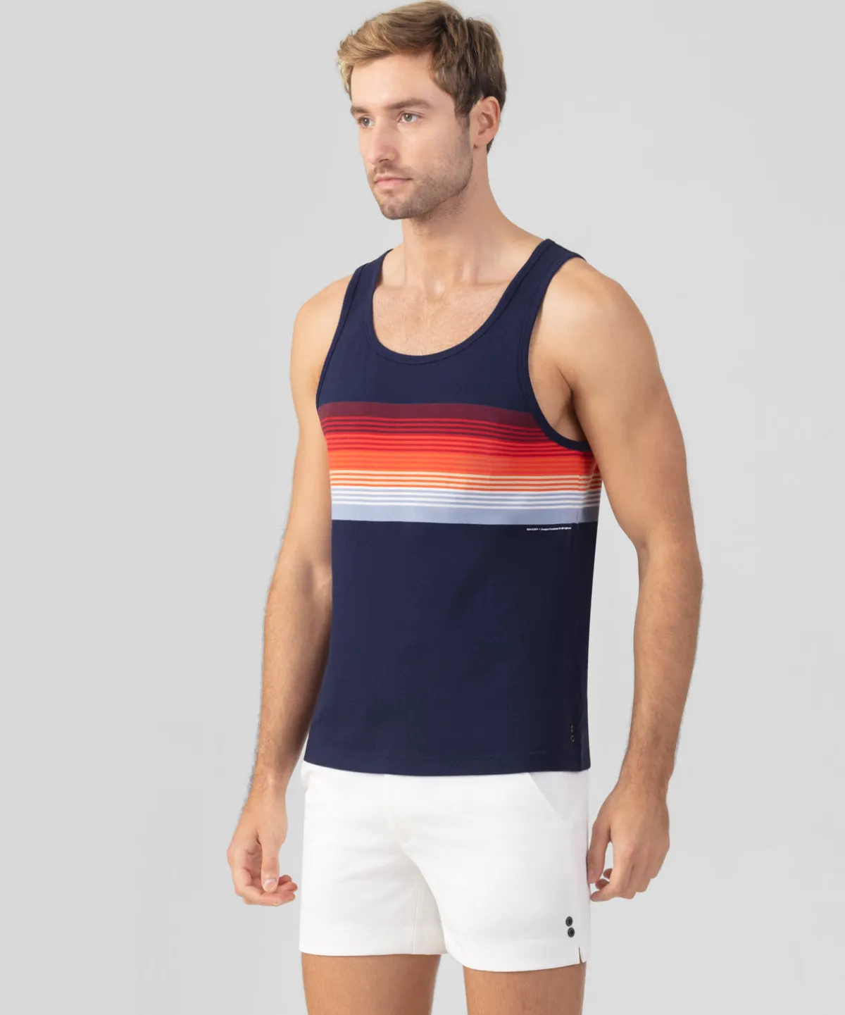 Sale Débardeur en coton organique à rayures Pyjamas | T-Shirts D'Intérieur