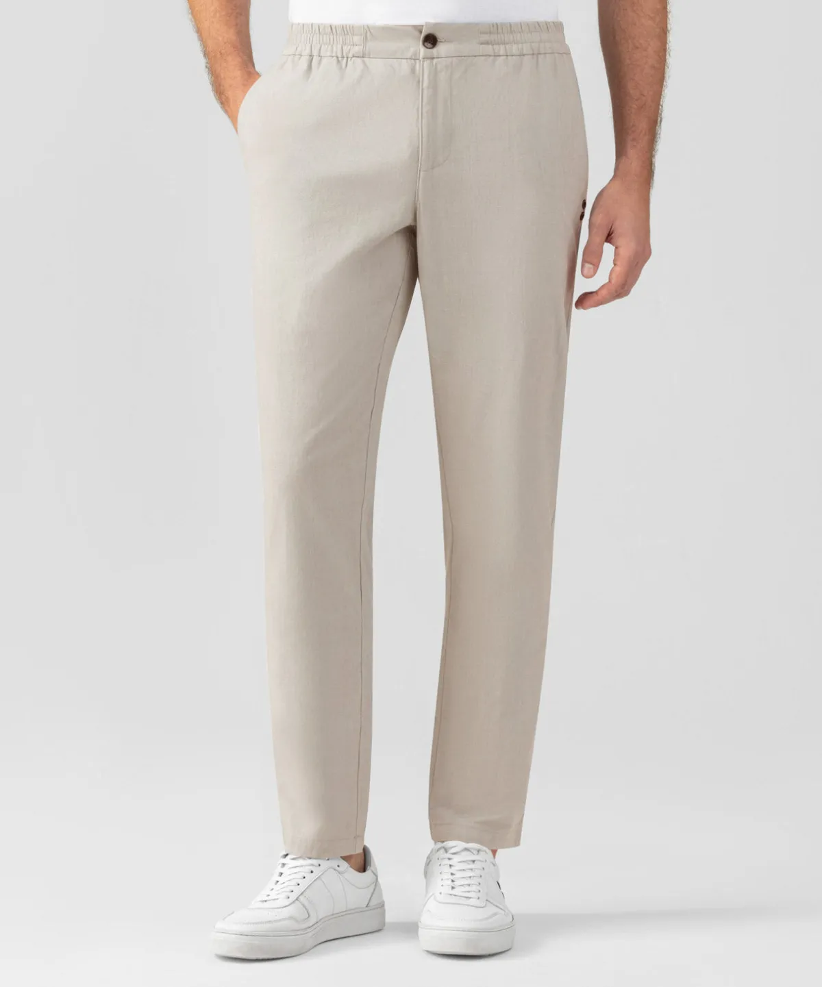 Clearance Pantalon en lin et coton Pantalons