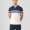 Discount Polo en coton et soie bicolore Polos
