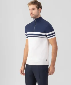 Discount Polo en coton et soie bicolore Polos