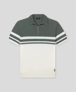 New Polo en coton et soie bicolore Polos