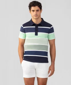 Discount Polo en coton piqué à larges rayures Polos