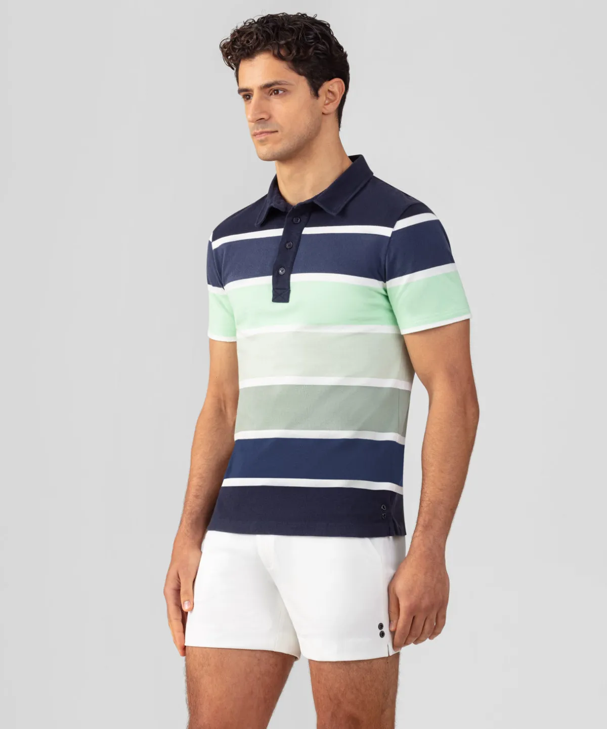 Discount Polo en coton piqué à larges rayures Polos