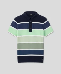 Discount Polo en coton piqué à larges rayures Polos