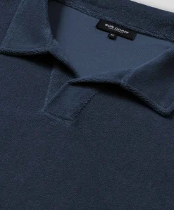 New Polo en coton terry à col V Polos