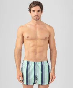 Hot Short de bain à rayures multicolores Shorts De Bain | Shorts De Bain