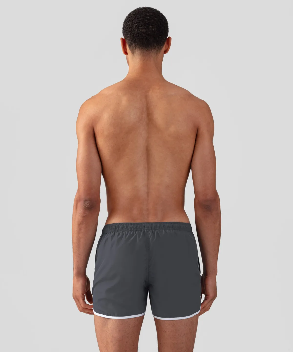 Hot Short de bain avec bandes contrastées arrondies Shorts De Bain | Shorts De Bain