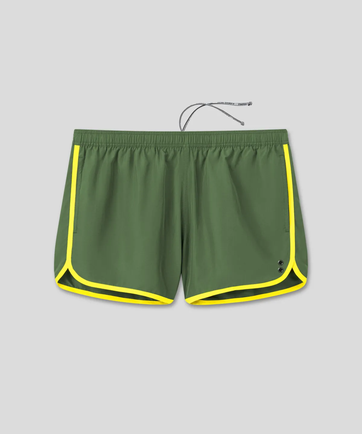 Sale Short de bain avec bords arrondis et bandes contrastées Shorts De Bain | Shorts De Bain
