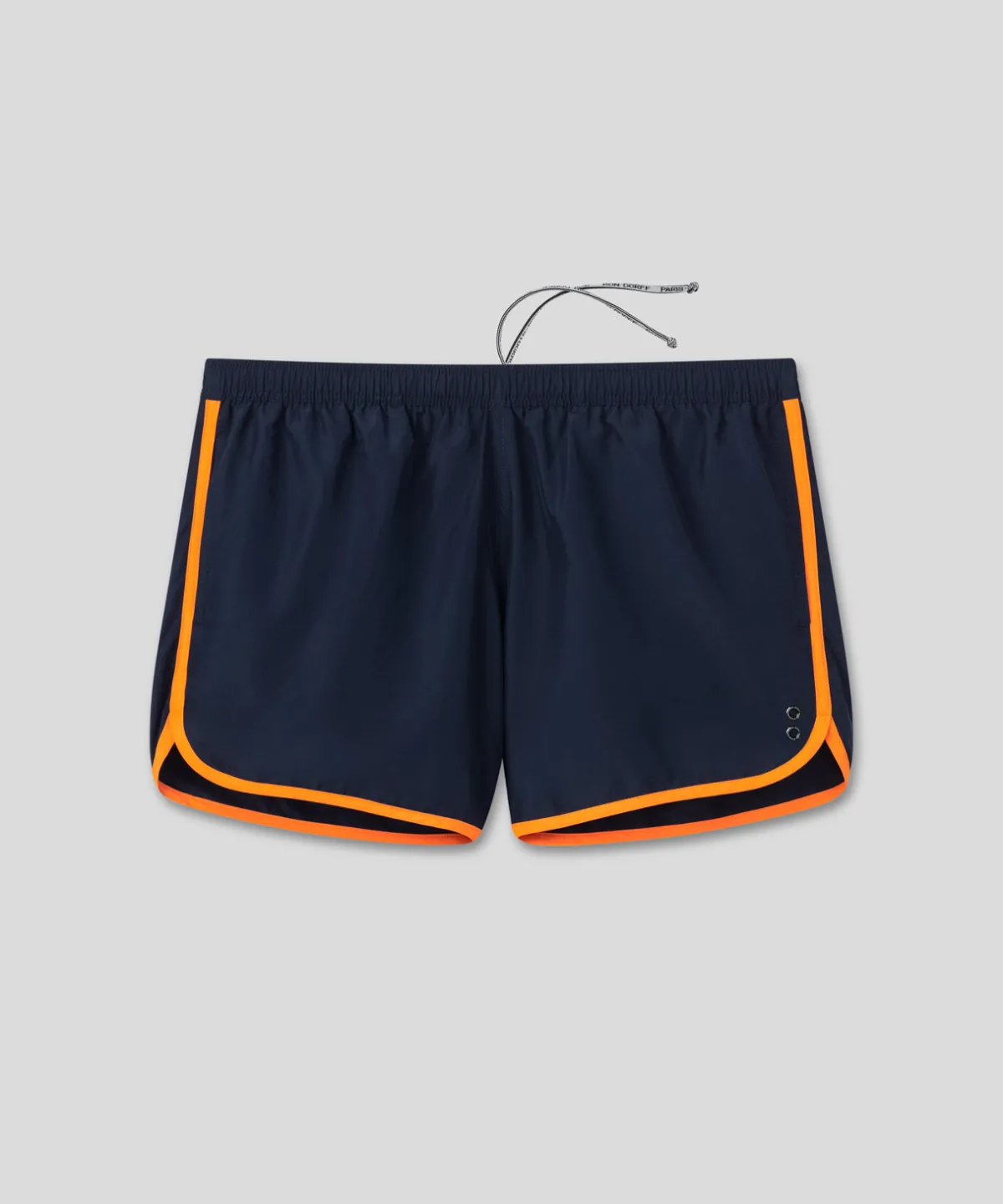 Outlet Short de bain avec bords arrondis et bandes contrastées Shorts De Bain | Shorts De Bain