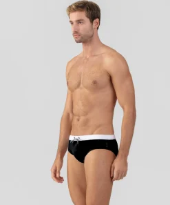 Clearance Slip de bain à ceinture contrastée Slips De Bain | Slips De Bain