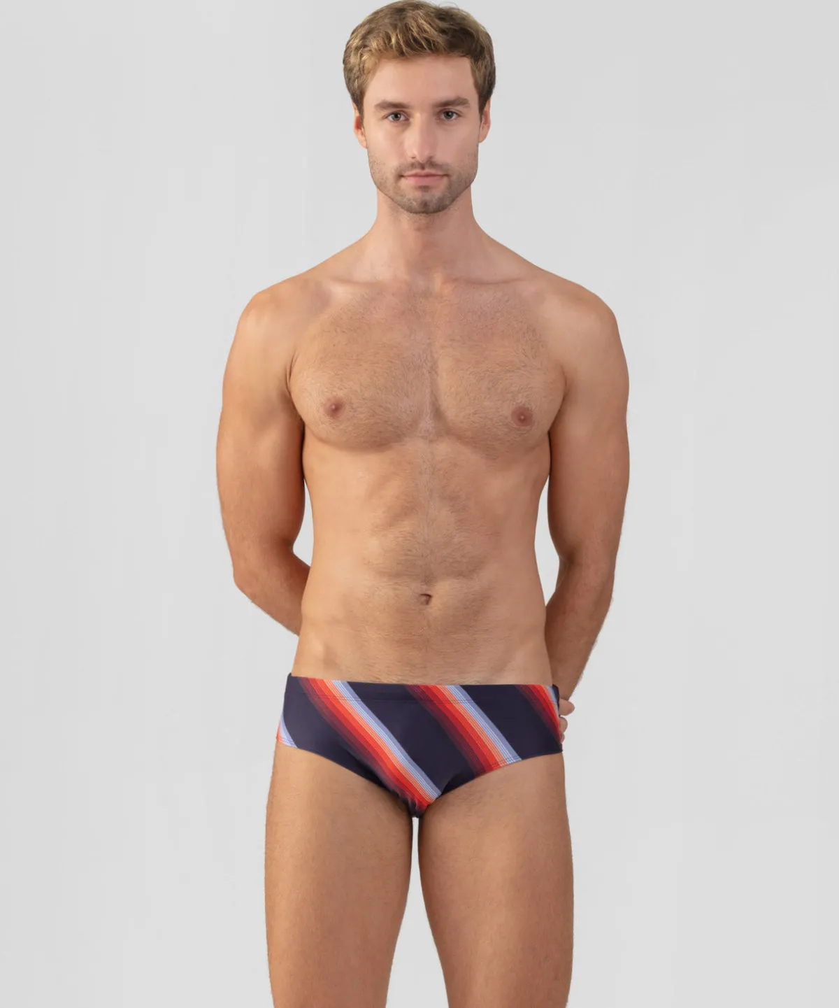 Online Slip de bain à rayures diagonales Slips De Bain | Slips De Bain