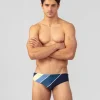 Fashion Slip de bain à rayures diagonales Slips De Bain | Slips De Bain
