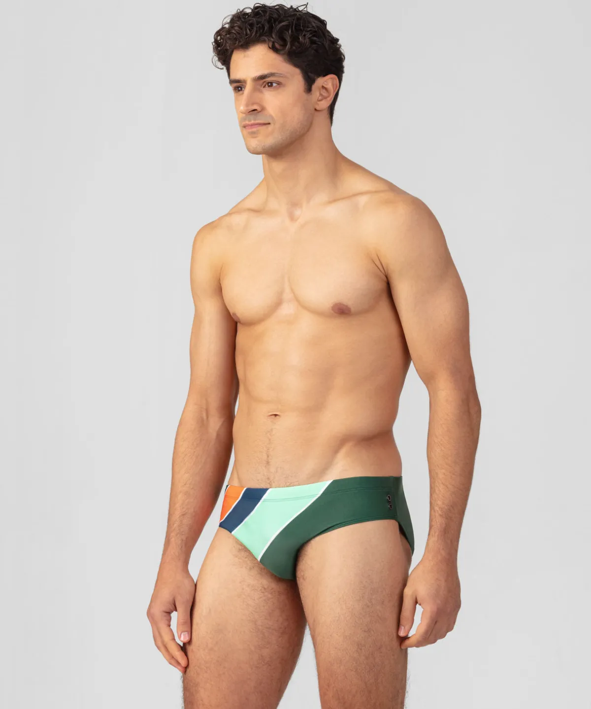 Hot Slip de bain à rayures diagonales Slips De Bain | Slips De Bain