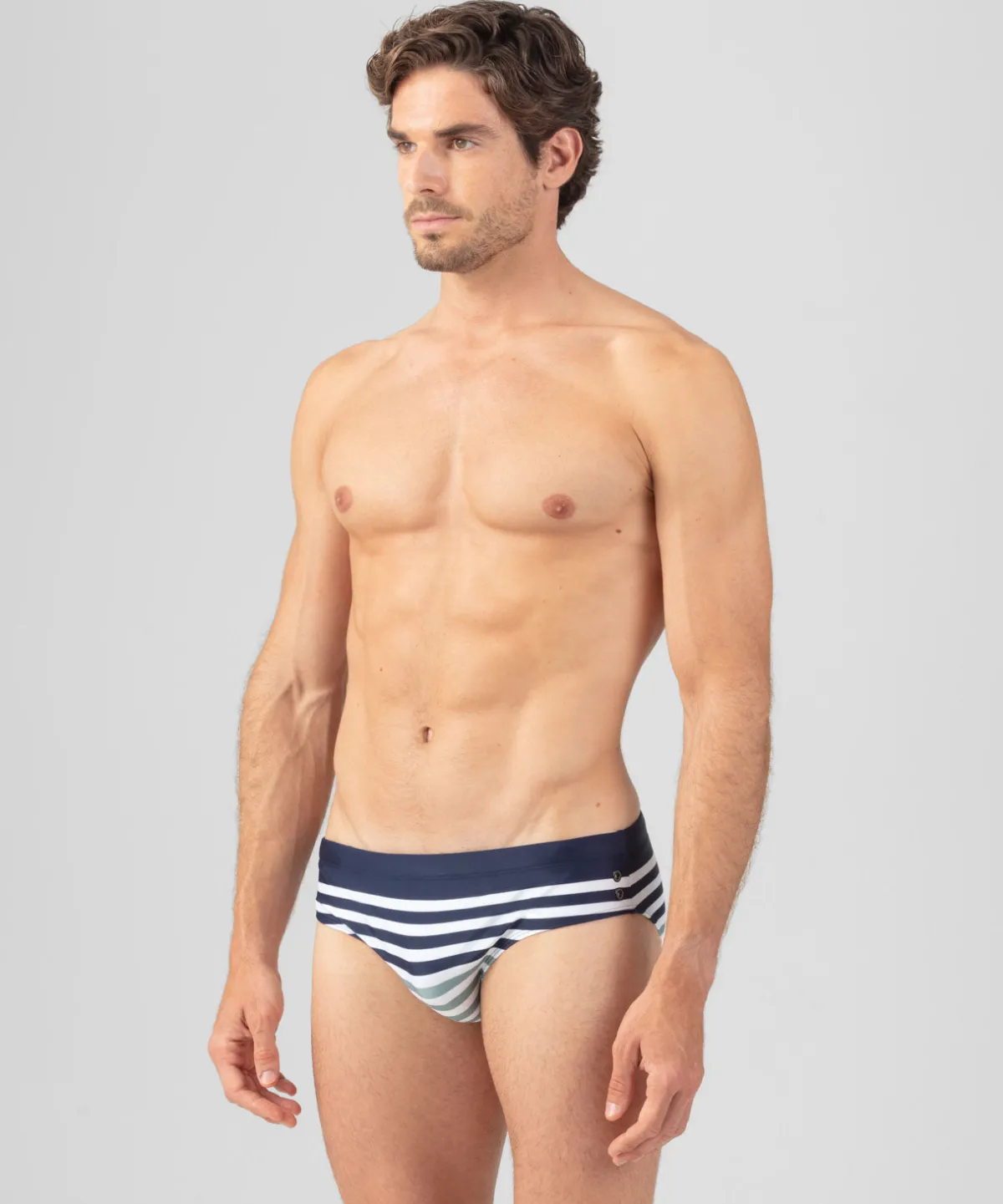 Hot Slip de bain à rayures multicolores Slips De Bain | Slips De Bain