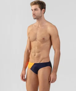 Discount Slip de bain échancré bicolore Slips De Bain | Slips De Bain