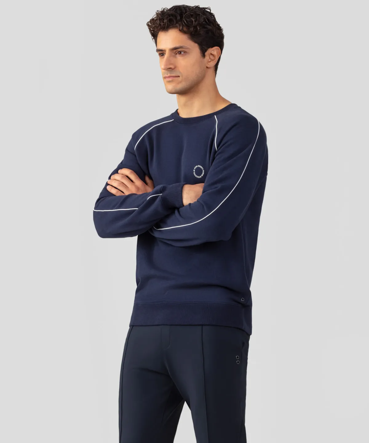 Fashion Sweatshirt en coton organique avec passepoil Sweats