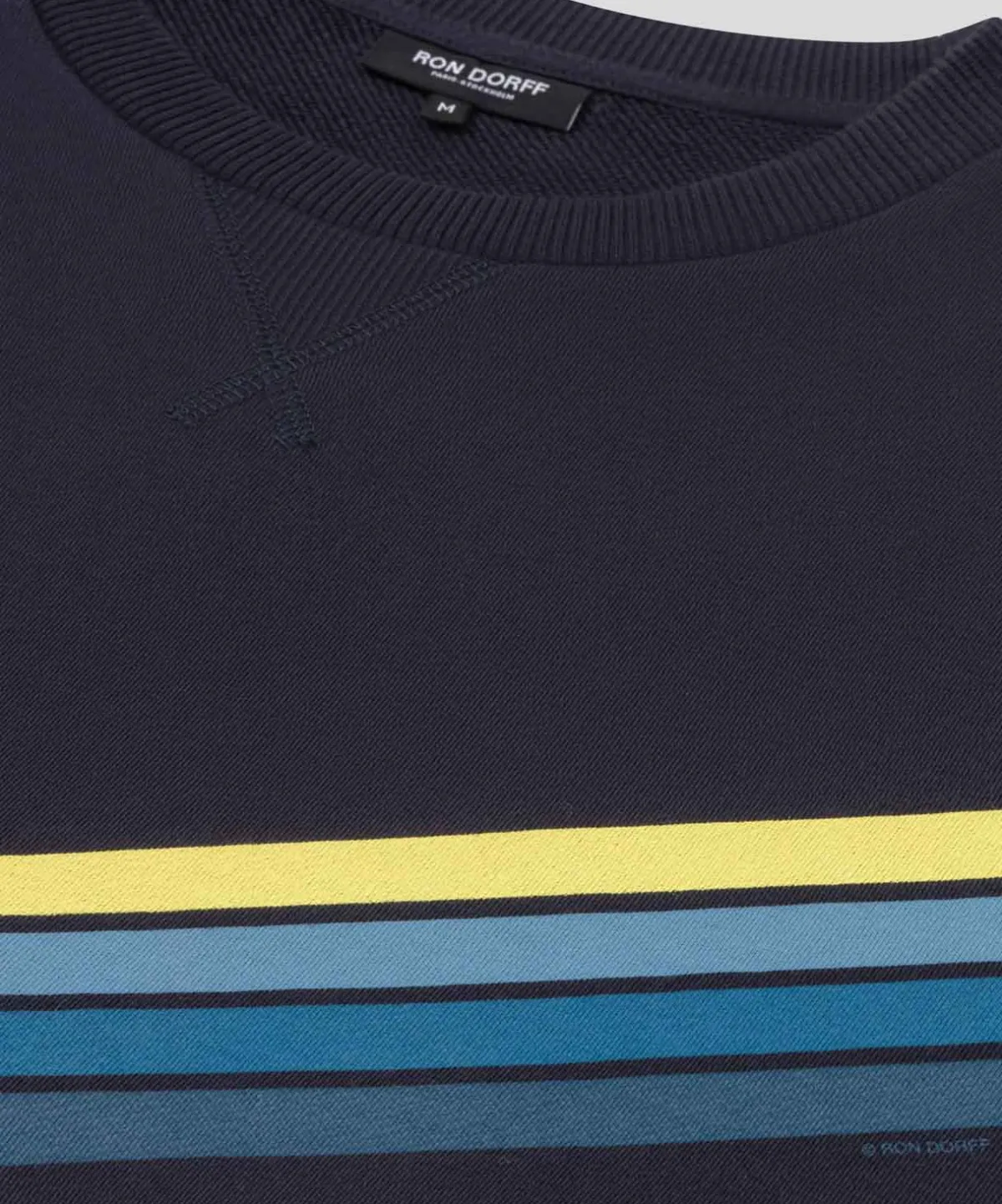 Fashion Sweatshirt en coton organique à rayures diagonales Sweats