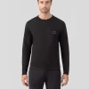 Online T-shirt de sport à longues manches avec passepoil réfléchissant T-Shirts D'Intérieur | T-Shirts