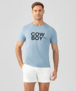 Sale T-shirt en coton organique "COW BOY" T-Shirts D'Intérieur | T-Shirts