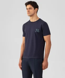 Clearance T-shirt en coton organique "74" T-Shirts D'Intérieur | T-Shirts