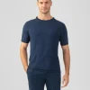 Fashion T-shirt en maille à bandes latérales T-Shirts D'Intérieur | T-Shirts