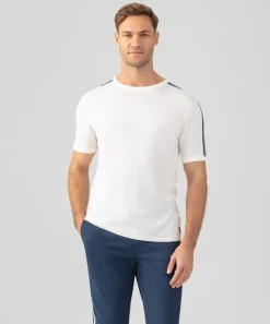 New T-shirt en maille à bandes latérales T-Shirts D'Intérieur | T-Shirts