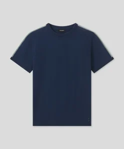 Fashion T-shirt en maille à bandes latérales T-Shirts D'Intérieur | T-Shirts