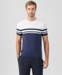 Outlet T-shirt en maille bicolore T-Shirts D'Intérieur | T-Shirts