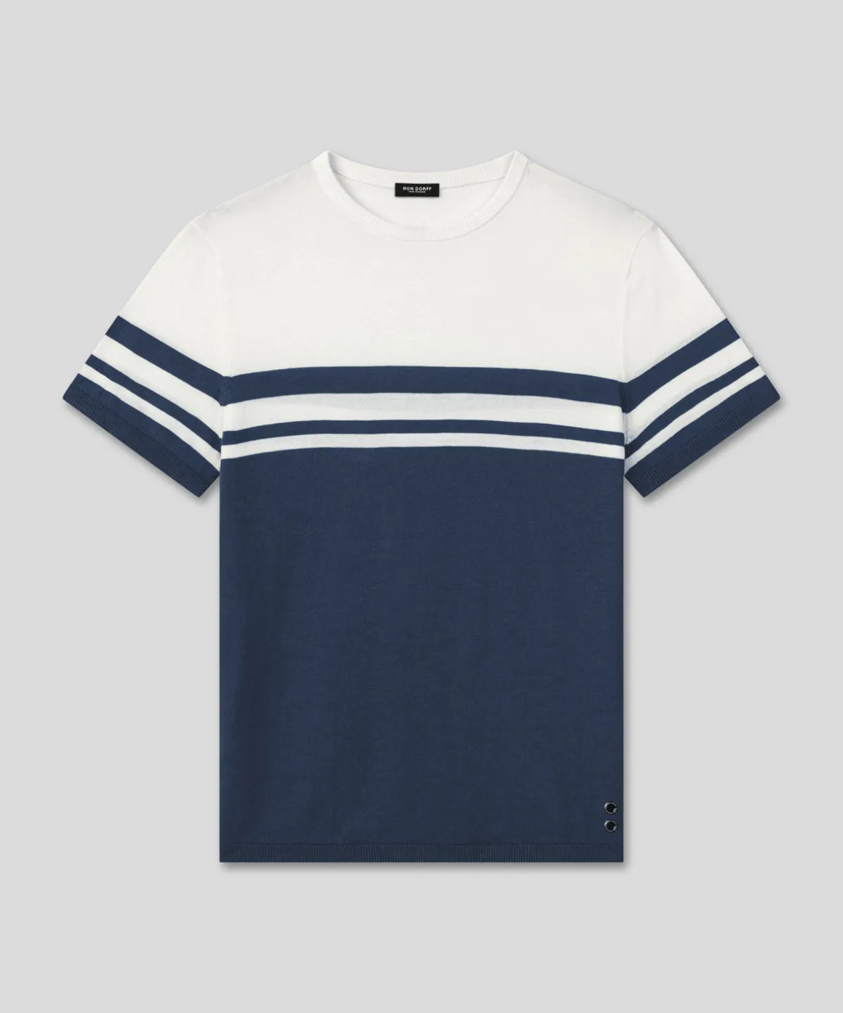 Outlet T-shirt en maille bicolore T-Shirts D'Intérieur | T-Shirts
