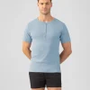 Discount T-shirt henley côtelé T-Shirts D'Intérieur | T-Shirts