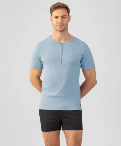 Discount T-shirt henley côtelé T-Shirts D'Intérieur | T-Shirts