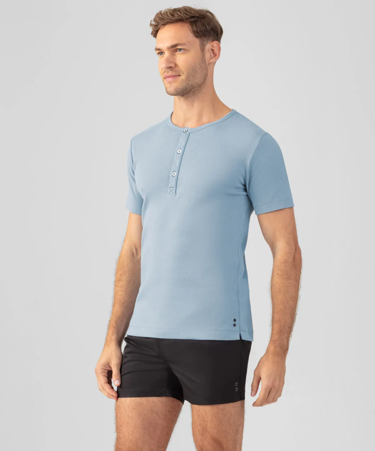 Discount T-shirt henley côtelé T-Shirts D'Intérieur | T-Shirts