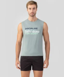 Sale T-shirt sans manches en coton organique "DISCIPLINE" T-Shirts D'Intérieur | T-Shirts