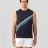 Best T-shirt sans manches en coton organique à rayures diagonales T-Shirts D'Intérieur | T-Shirts