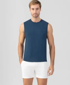 Discount T-shirt sans manches en coton organique "74" T-Shirts D'Intérieur | T-Shirts