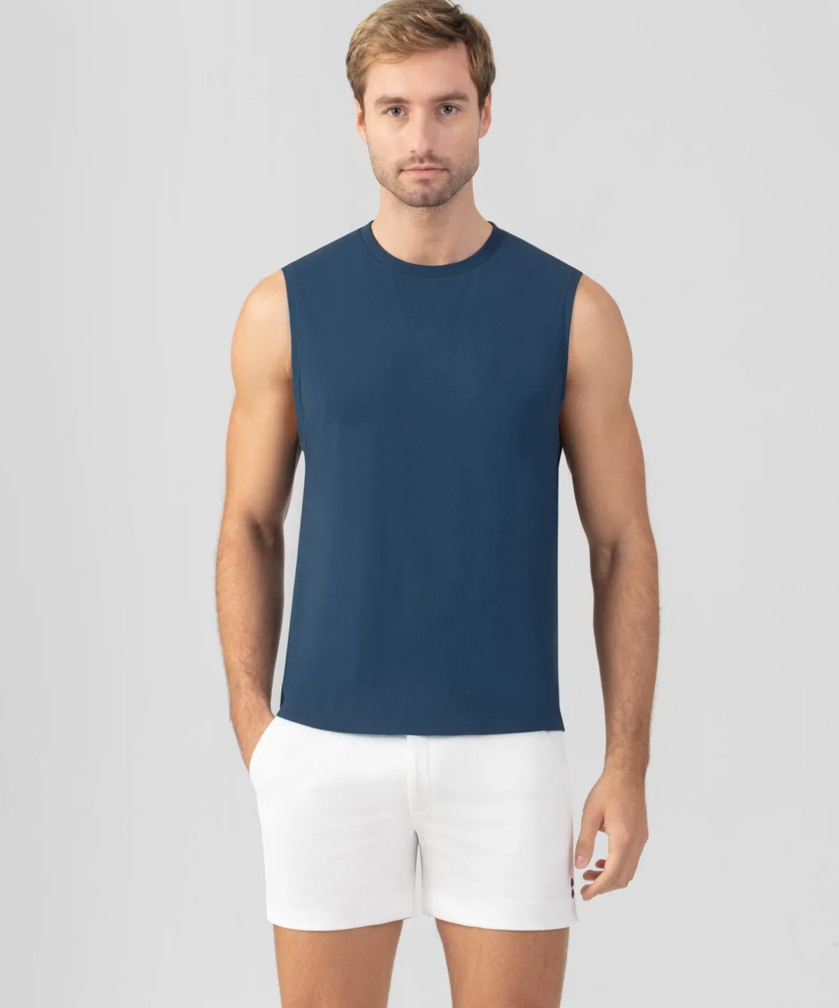Discount T-shirt sans manches en coton organique "74" T-Shirts D'Intérieur | T-Shirts