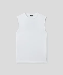 Online T-shirt sans manches en coton organique