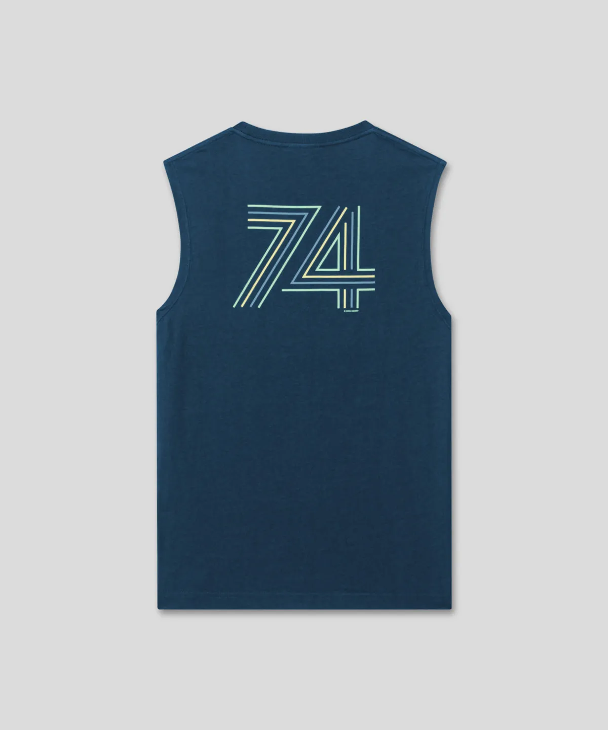 Discount T-shirt sans manches en coton organique "74" T-Shirts D'Intérieur | T-Shirts